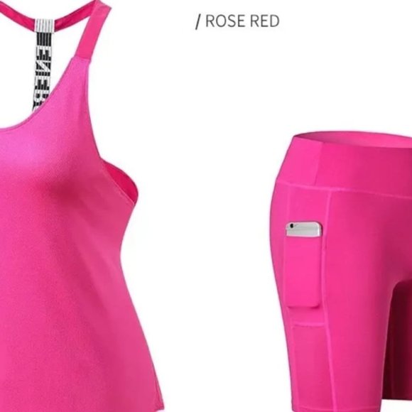 Women fitness tank top with shorts$21.99 free shippingSize SML - Picture 3 of 5